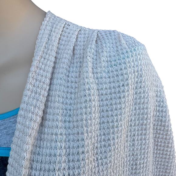 XXL Waffle Knit Cardigan Sweater Batwing Yellow - Picture 4 of 6